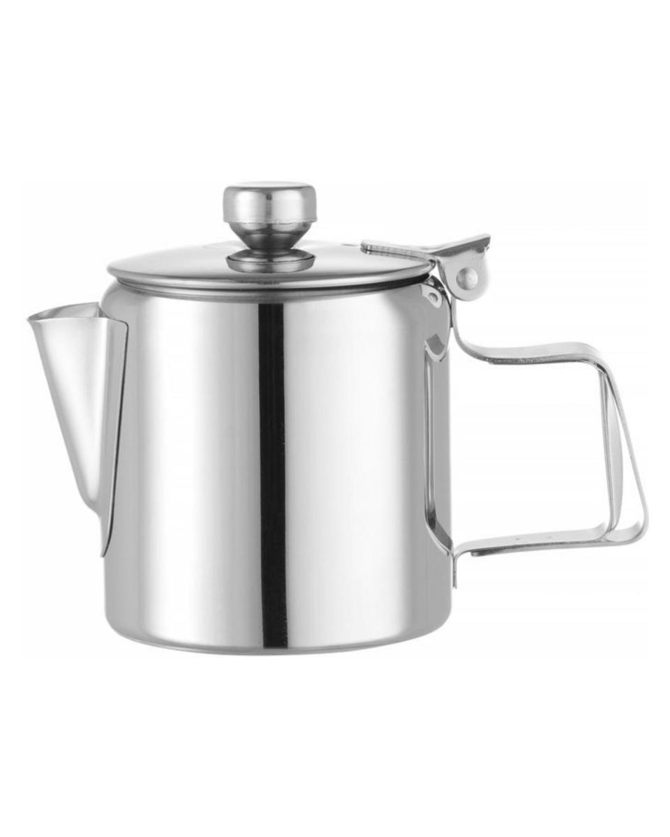 Carafes à café/thé avec couvercle - 0,3 litre - Acier inoxydable - Hendi - 453001