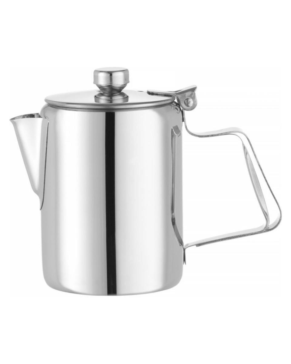 Carafes à café/thé avec couvercle - 0,5 litre - Acier inoxydable - Hendi - 453100