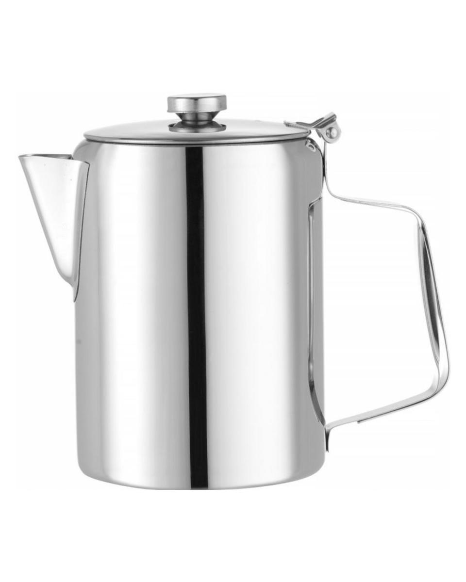 Carafes à Café/Thé avec Couvercle - 2 litres - Acier Inoxydable - Hendi - 453407