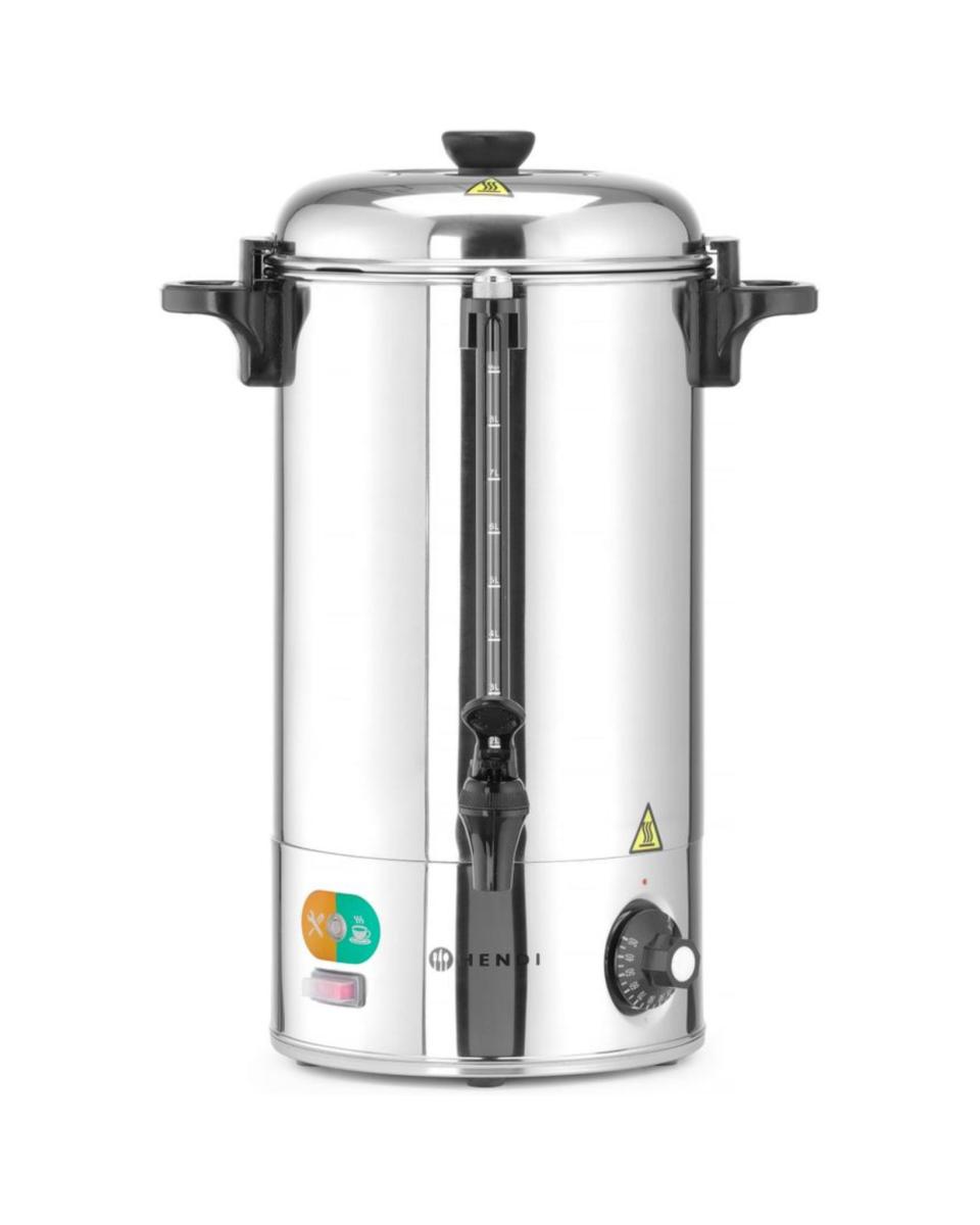 Bouilloire boissons chaudes - 10 litres - Simple paroi - Hendi - 209882