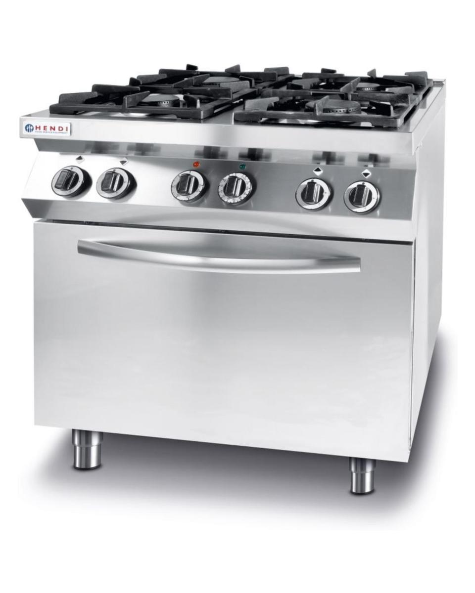 Cuisinière à gaz avec four électrique à convection - Kitchen Line - Hendi - 225882