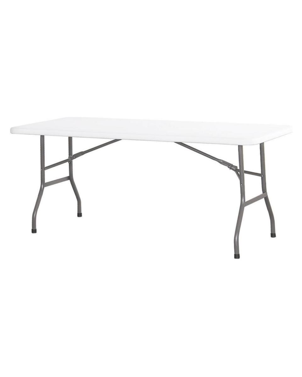 Table buffet pliable - HDPE - H 74 X 74 X 180 CM - Hendi - 810897