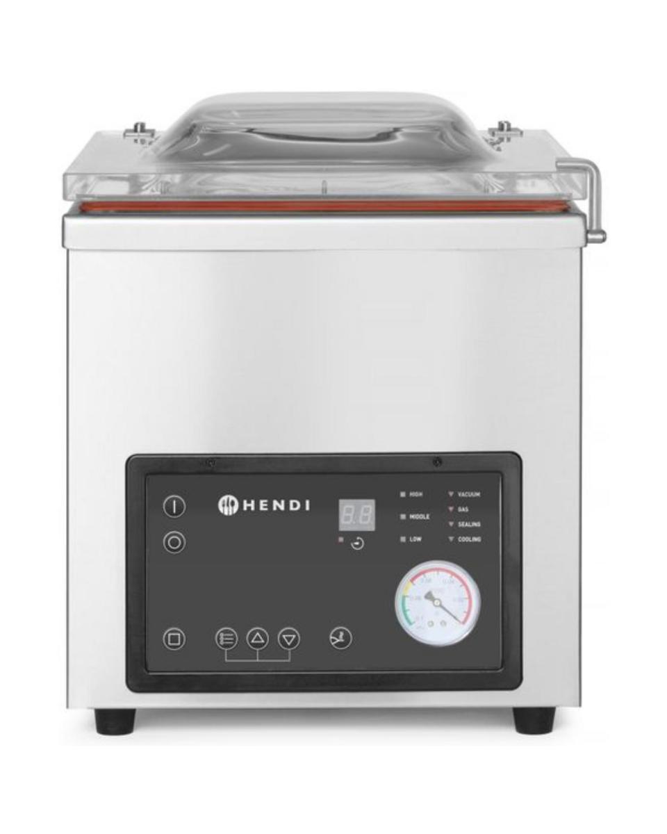 Machine d'emballage à chambre sous vide Machine d'emballage Profi Line - acier inoxydable - H 46 X 56 X 42,5 CM - Hendi - 975275