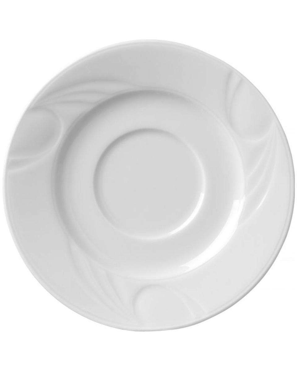 Plat - 12 pièces - Karizma - Porcelaine - 12,5 CM - Hendi - 798034