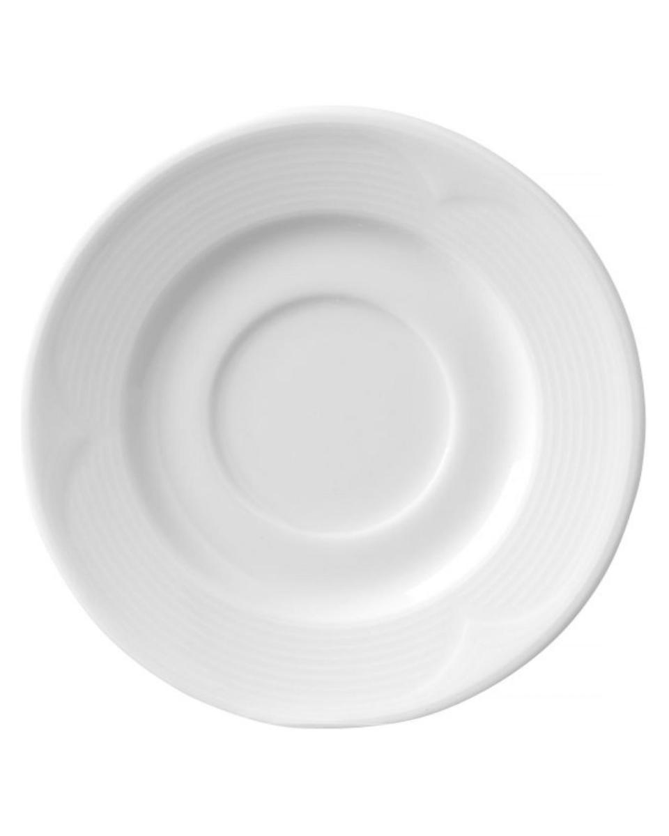 Plat - 12 pièces - Saturne - Porcelaine - 12,5 CM - Hendi - 794432