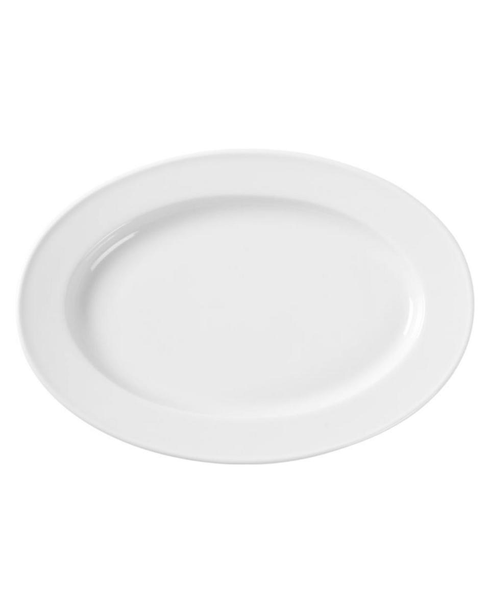 Plat ovale - 6 pièces - Porcelaine - 24 X 34 CM - Hendi - 799444