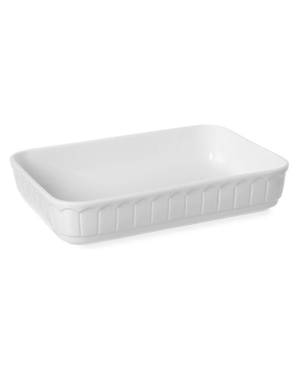 Plat à four Rustica rectangulaire - 4 pièces - Porcelaine - H 7,5 X 26 X 37,5 CM - Hendi - 786383