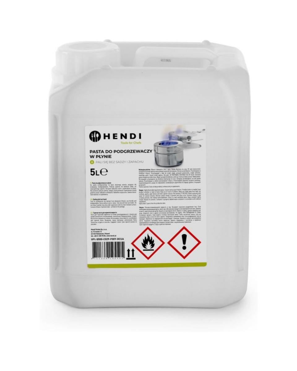Jerrican en pâte combustible - Chafing Dish - 5 litres - Hendi - H195505