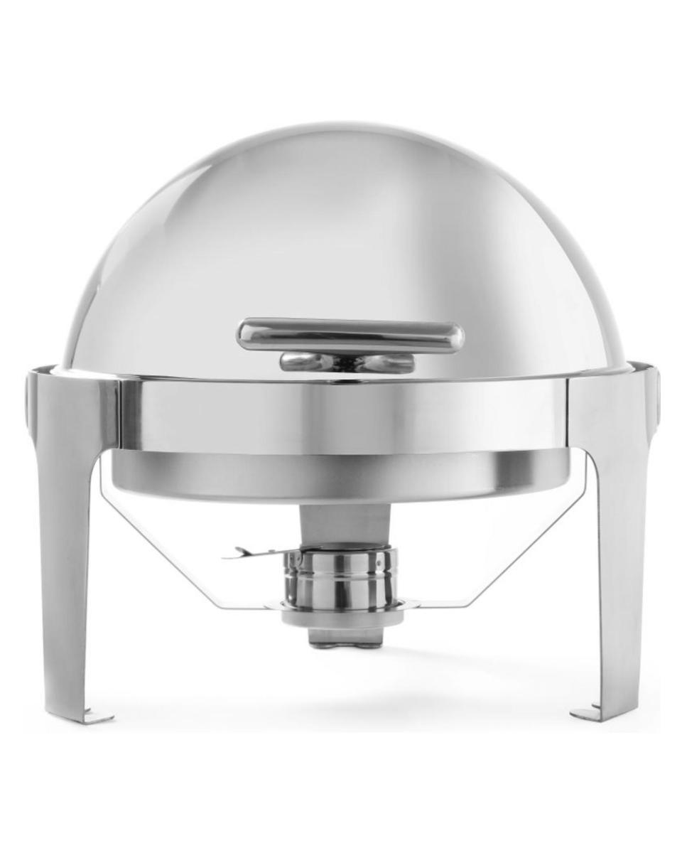 Chafing dish - Rond - Elégant - 5,6 litres - Inox - Hendi - 470312