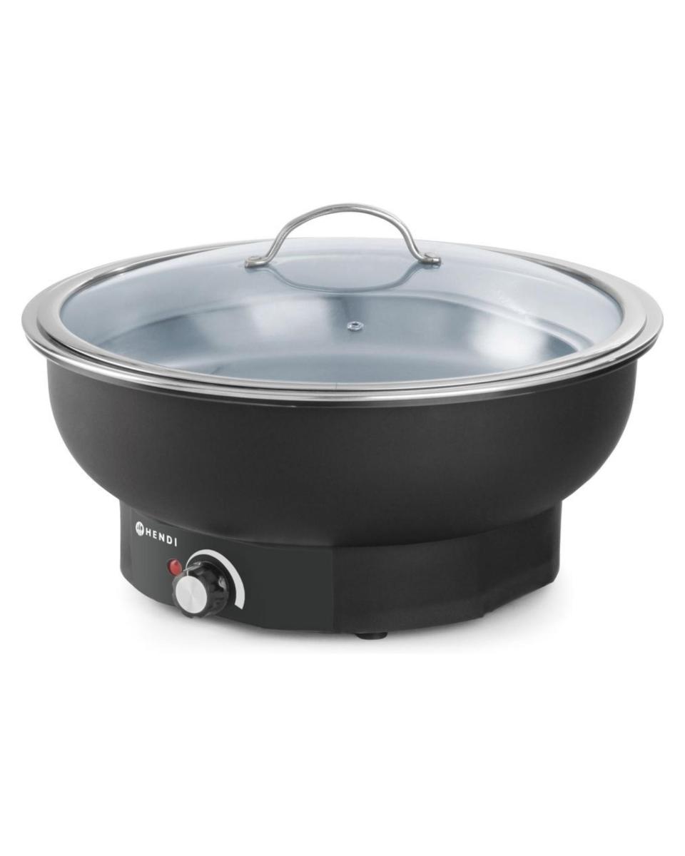 Chafing dish - Électrique - Tesino - 6,8 litres - Noir - Hendi - 204832