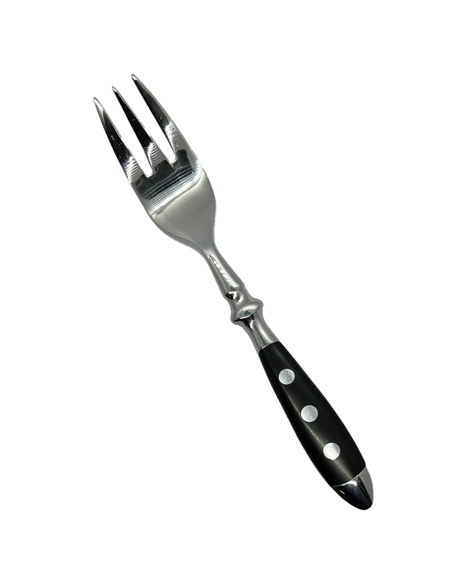 Fourchette à pâtisserie - 15,4 CM - Manche Noir - Bistro - G-Tableware - 6 pièces - G-line
