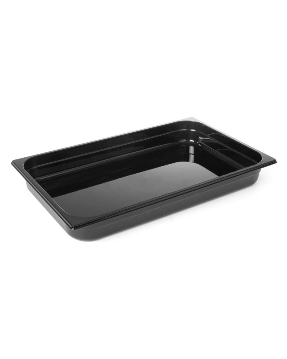 Récipient - 1/1 GN - 9 Litres - Noir - H 6,4 x 32,2 x 52,6 CM - Hendi - 862209