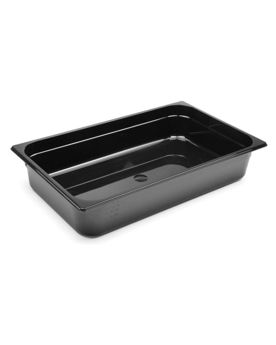 Conteneur - 1/1 GN - 14 Litres - Noir - H 9,8 x 52,8 x 32,2 CM - Hendi - 862223