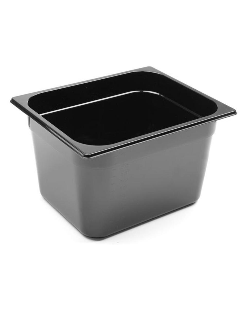 Récipient - 1/2 GN - 12,5 Litres - Noir - H 20 x 32,4 x 26,2 CM - Hendi - 862407
