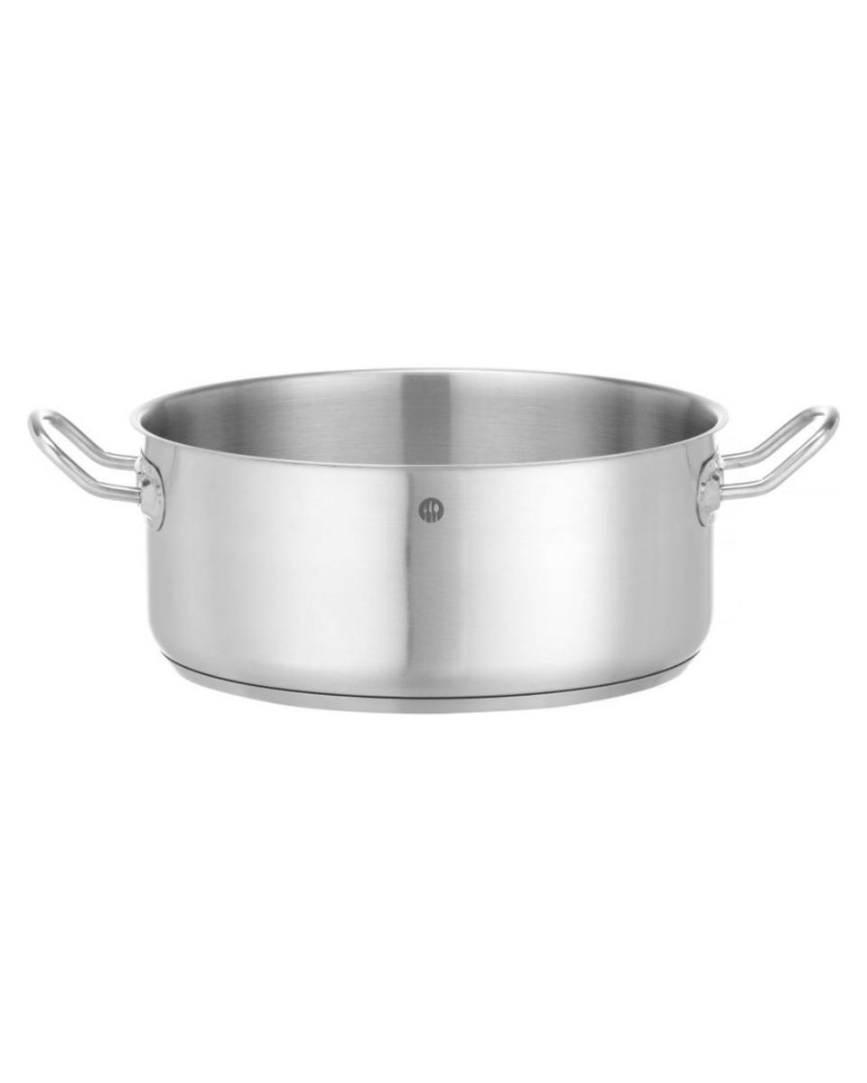 Casserole - Basse - Sans Couvercle - 7,3 Litres - H 12,4 x Ø 28 CM - Hendi - 837672