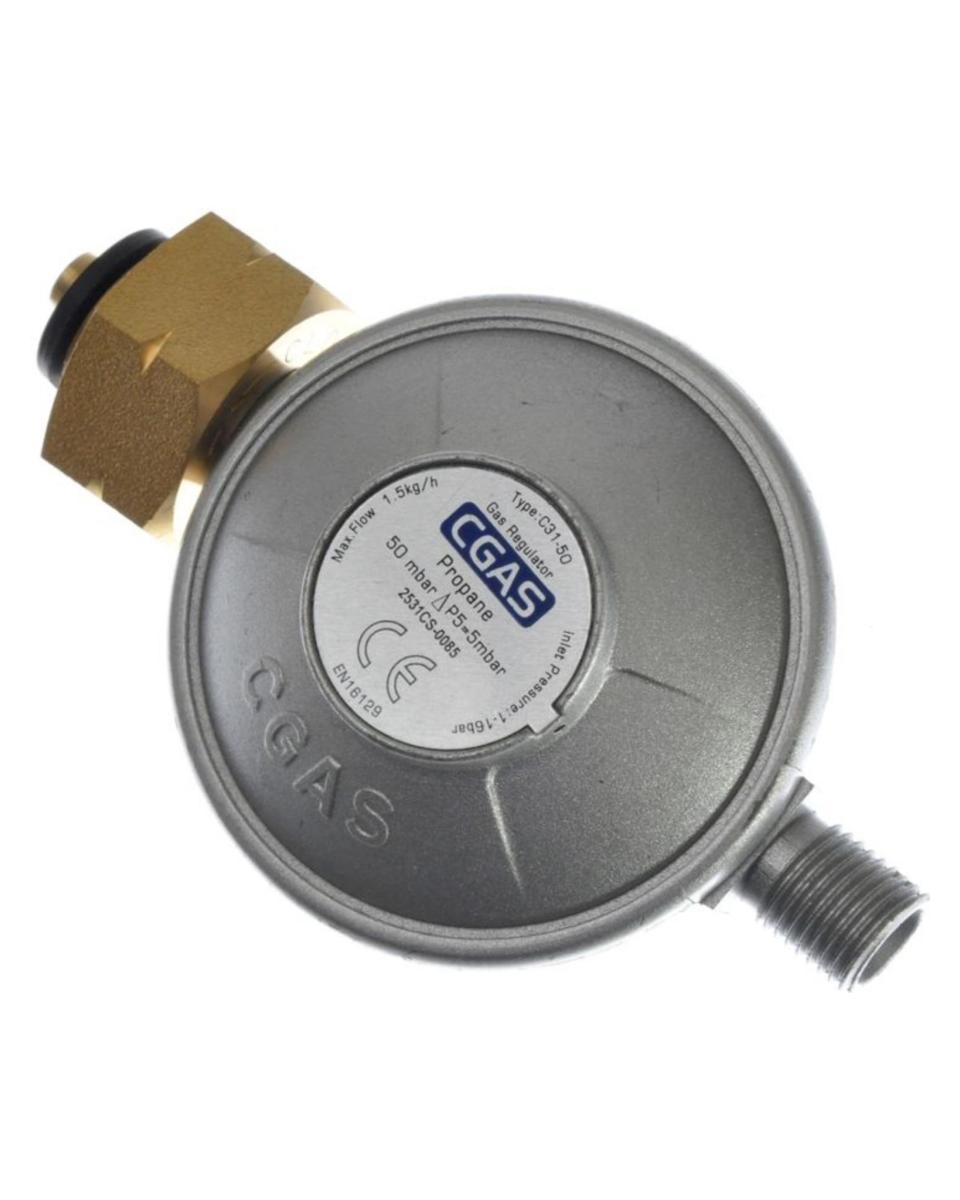 Régulateur de pression - 50 Mbar - H 4,4 x 6,4 x 10,7 CM - Hendi - 152157