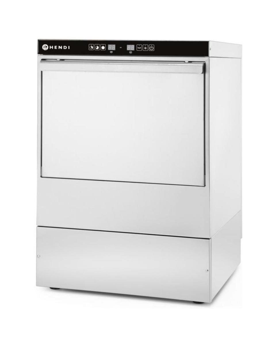 Lave-vaisselle - 50 x 50 - 400 V - Commande électronique - H 83,7 x 57,6 x 64,5 CM - Hendi - 231753
