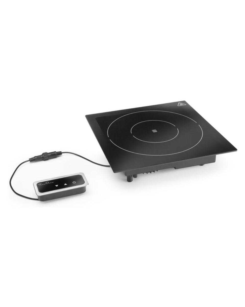 Plaque chauffante - Induction - 1000 W - H 8,5 x 34,9 x 39,7 CM - Hendi - 239551