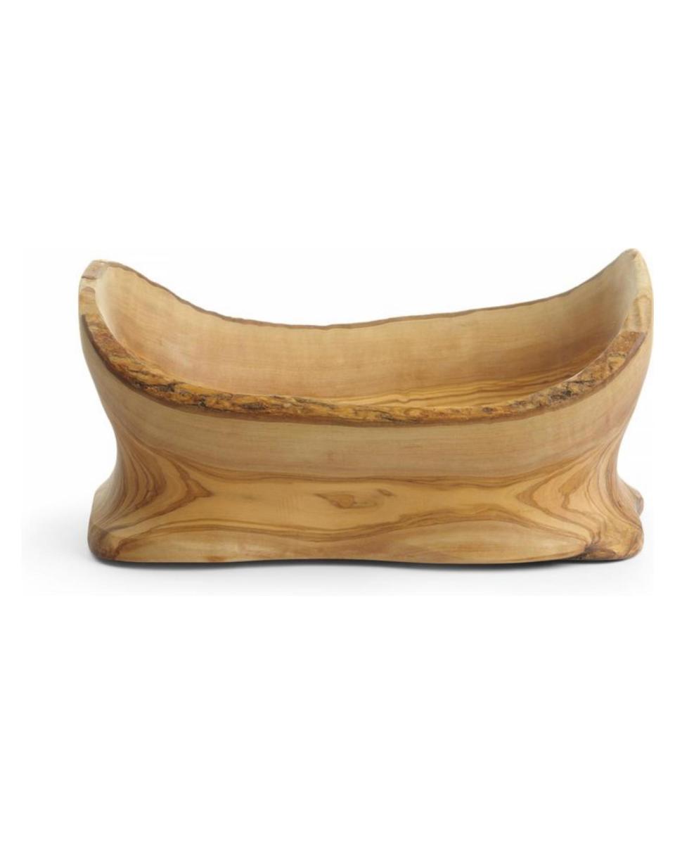 Bol décoratif - Bois d'olivier - H 18 x 31 x 16,5 CM - Hendi - 505366
