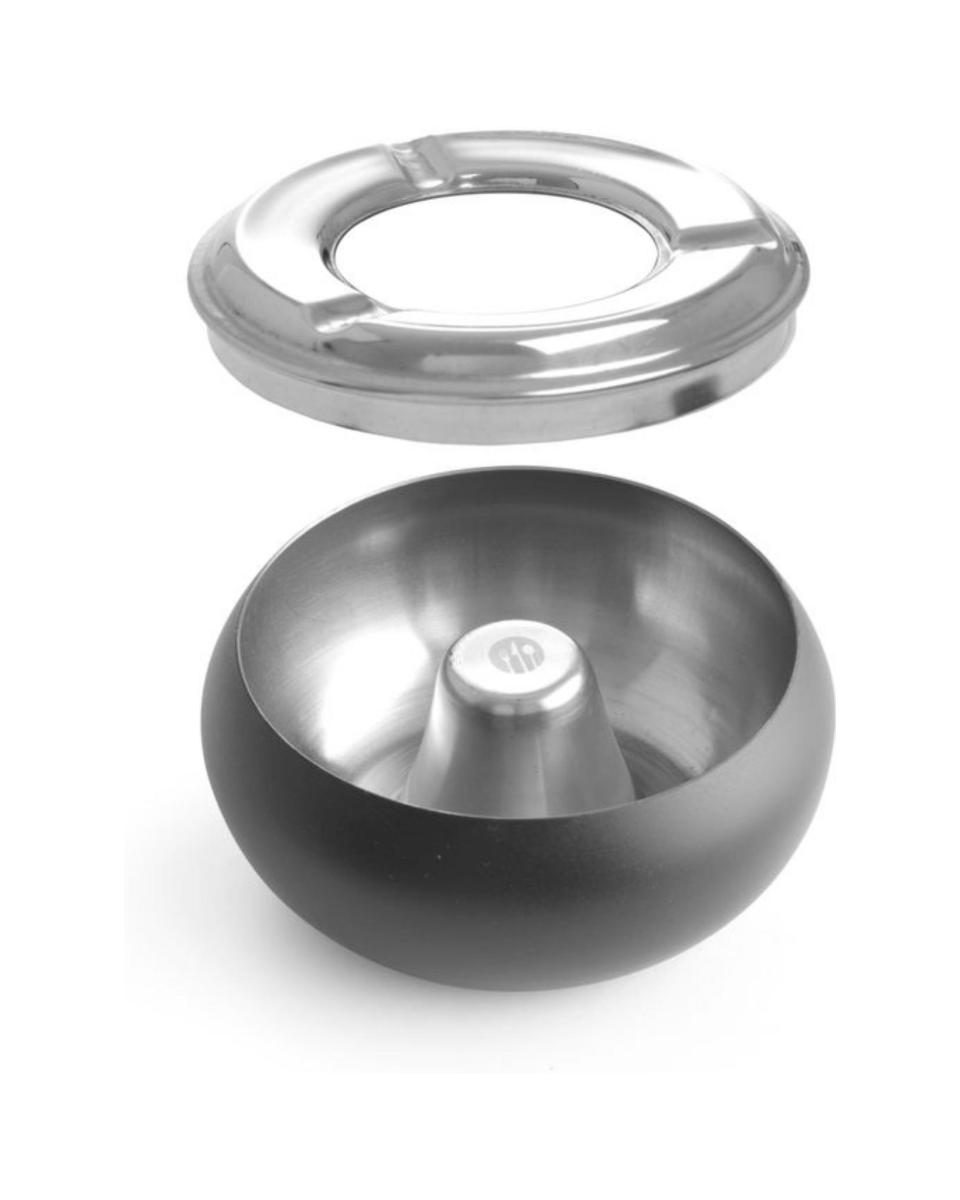 Cendrier de terrasse - Inox - Noir mat - Hendi - 440230