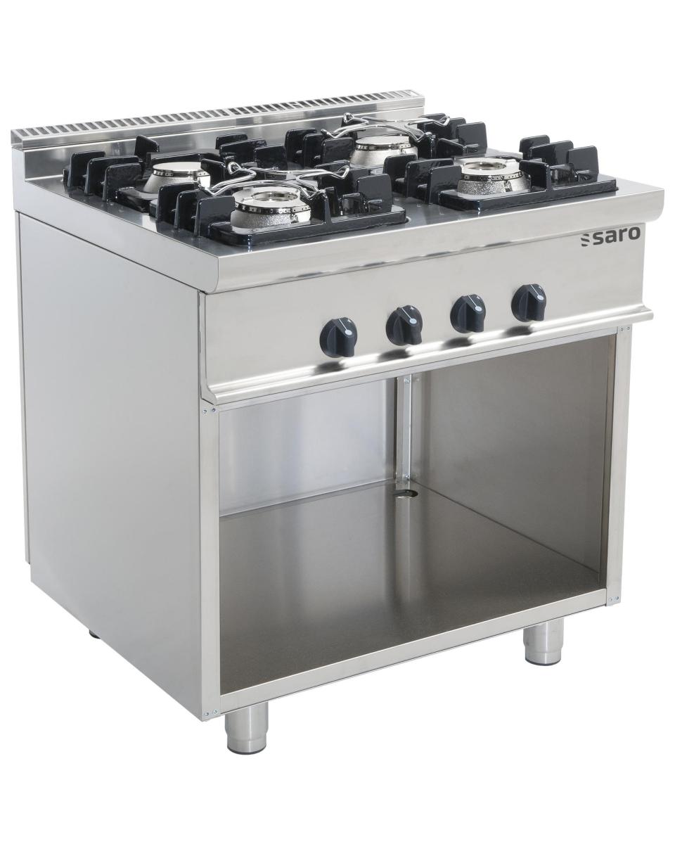 Cuisinière à gaz - 4 brûleurs - Saro - 423-1020
