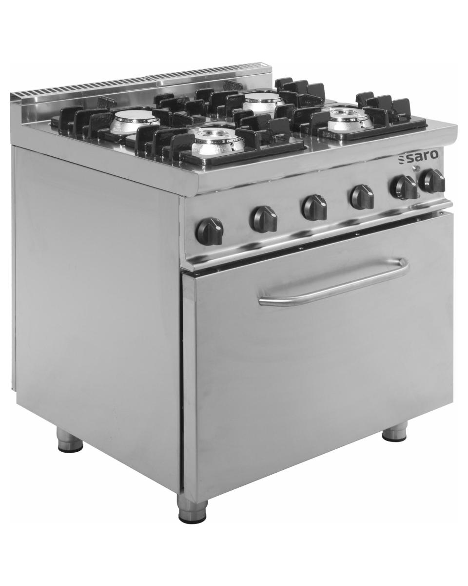 Cuisinière à gaz - Four électrique - 4 Fosse - Saro - 423-1035