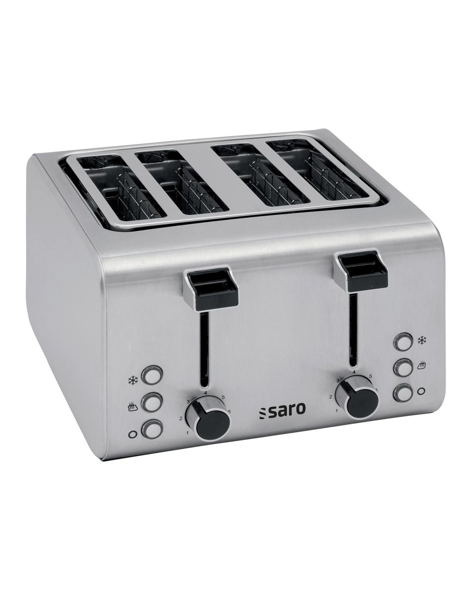 Grille-Pain - 4 Fentes - Inox - Saro - 282-1055