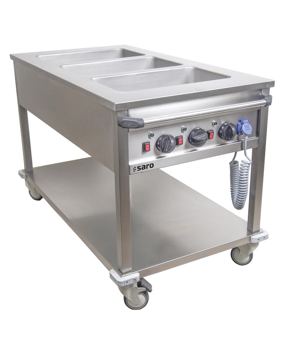 Wagon Bain Marie - 3 x 1/1 GN - Saro - 126-1505