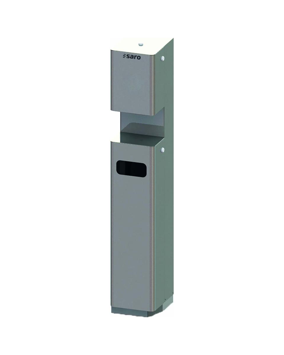 Distributeur de désinfectant - Carolin - Inox - H 130 x 22 x 28 CM - Saro - 471-2300