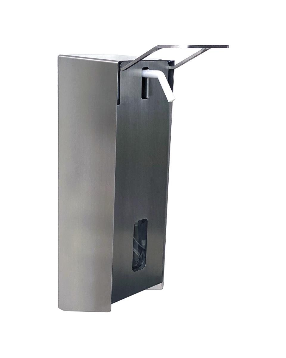 Distributeur de désinfectant - Inox - 1 Litre - H 32 x L 9,8 x P 18,5 CM - Saro - 700-6750