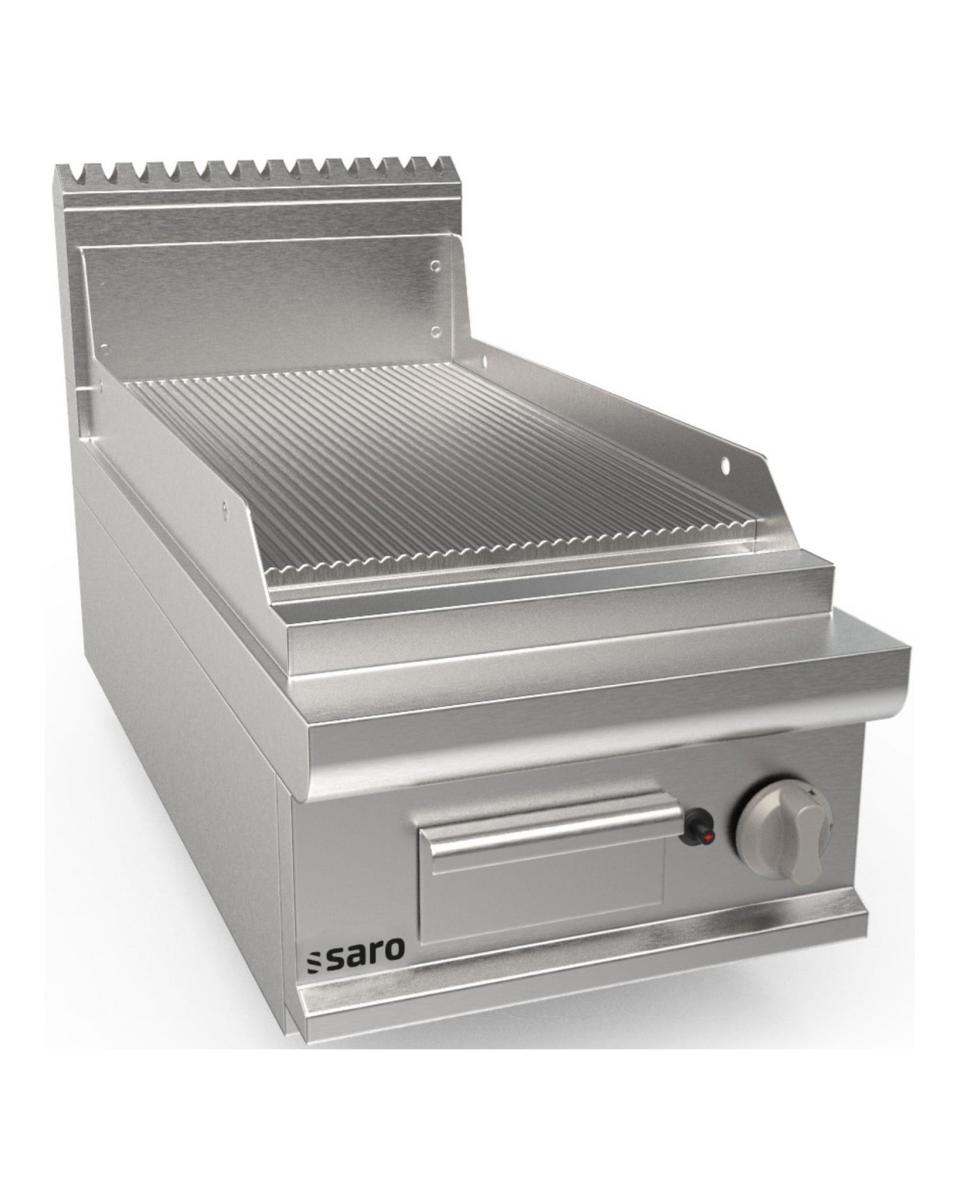 Plaque de grill - Gaz - Inox - H 27 x L 40 x P 90 CM - Saro - 423-8605