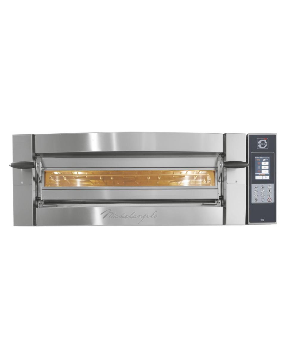 Four à pizza - Inox - 400V - H 44 x L 119 x P 110 CM - Saro - 507-1000