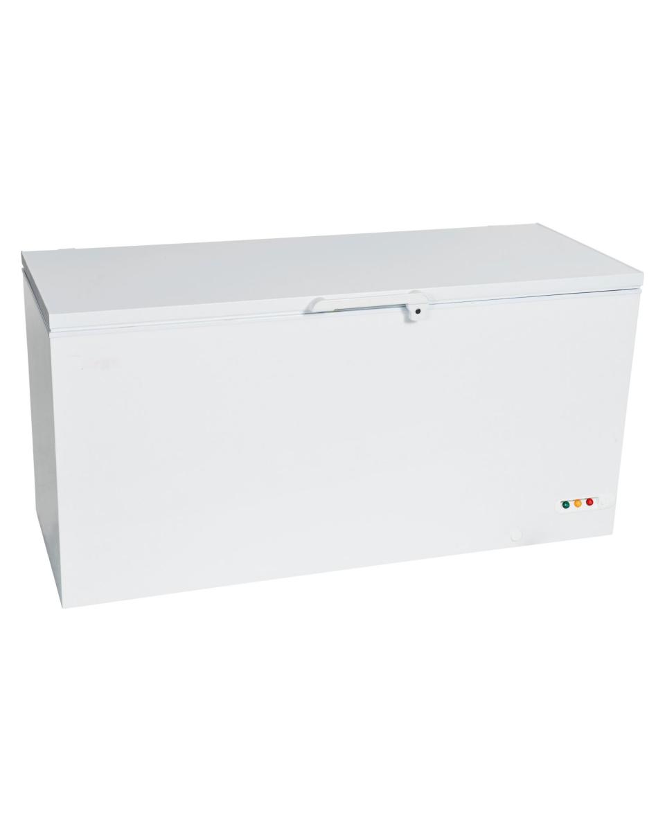Congélateur - Couvercle à charnière isolé - Contrôle manuel de la température - Acier enduit de poudre - 492 Litres - 230V - H 86,5 x L 170,5 x P 65,5 CM - Saro - 481-1070