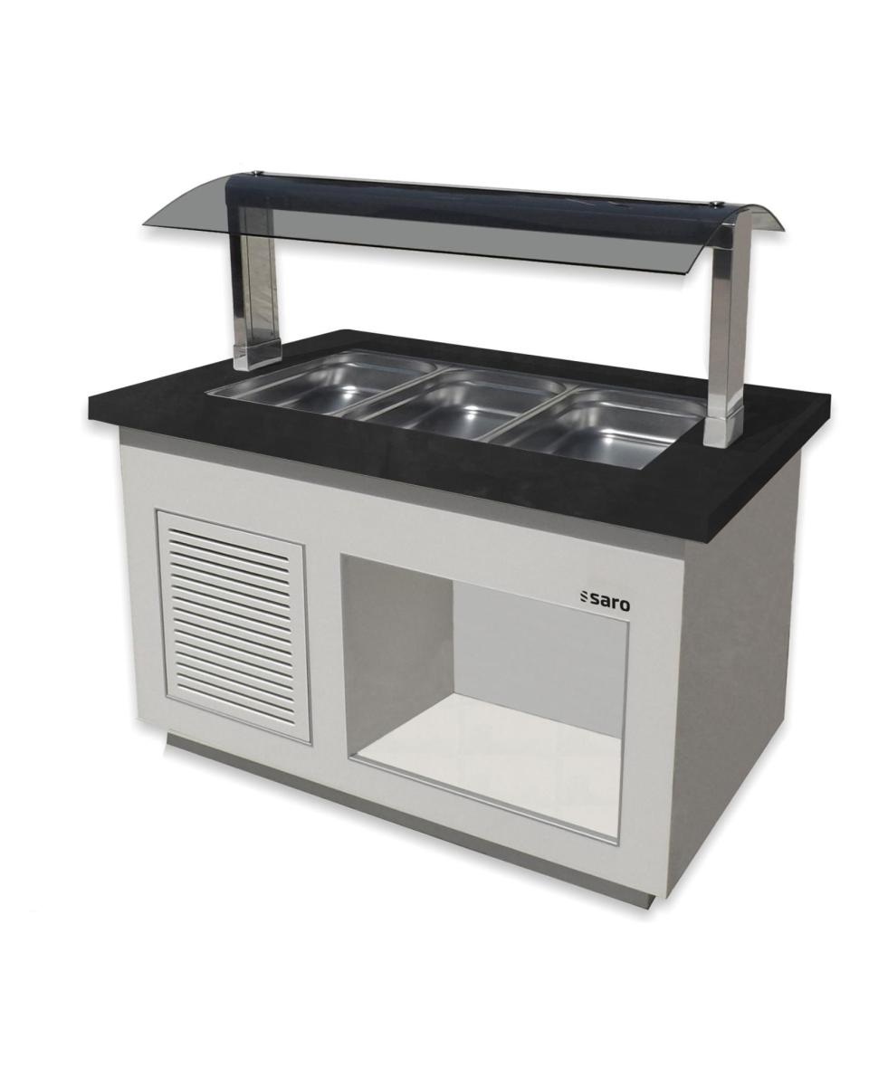 Buffet chaud - Blanc - 230V - H 135 x L 130 x P 88 CM - Saro - 366-2100