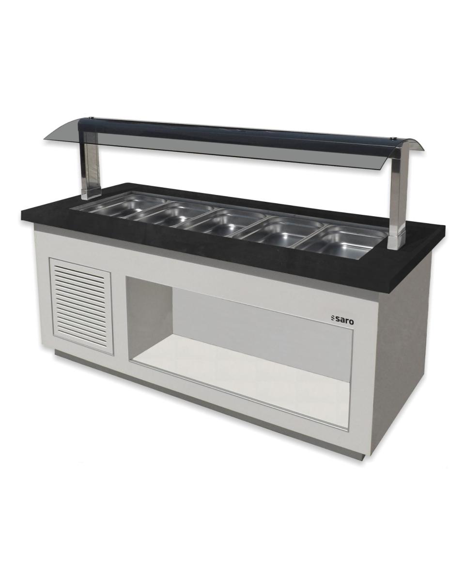 Buffet chaud - Blanc - 230V - H 135 x L 200 x P 88 CM - Saro - 366-2110