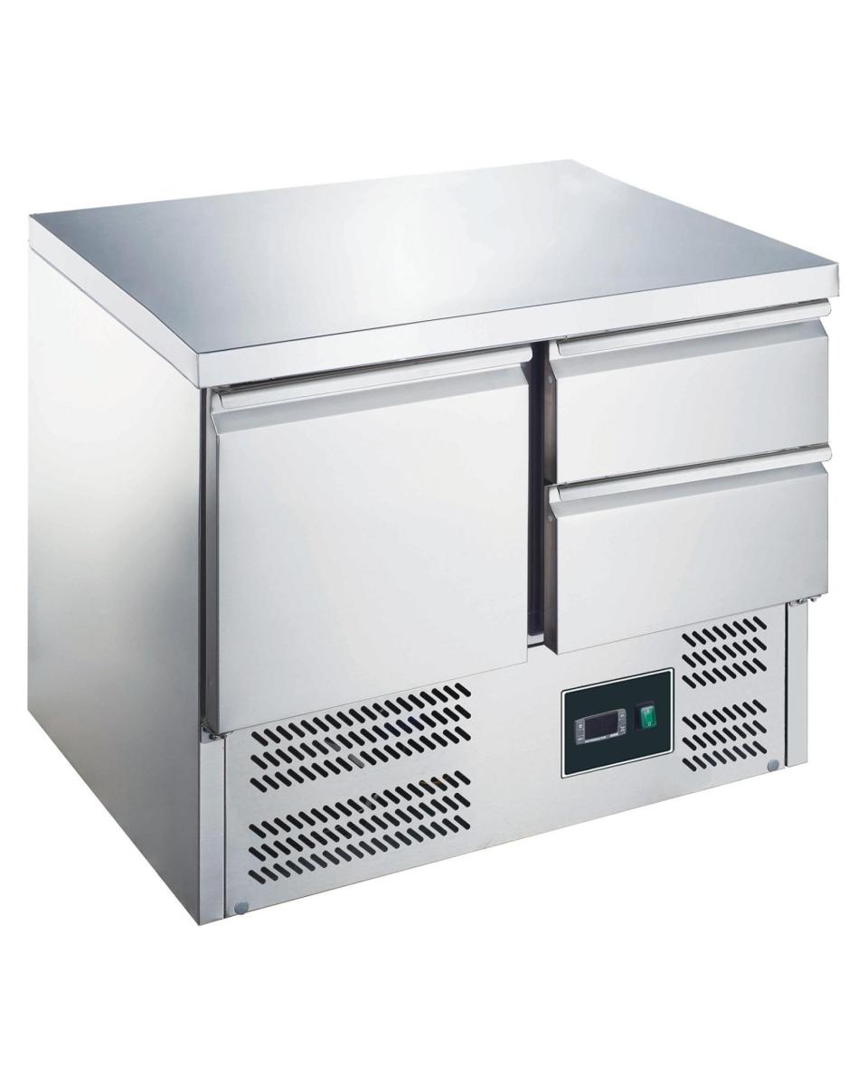 Etabli réfrigéré - Contrôle Digital de la Température - Inox - 188 Litres - 230V - H 87,6 x L 90,3 x P 70 CM - Saro - 465-1015