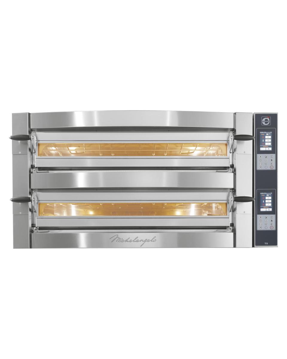 Four à pizza - 2x 400V - H 78 x L 155 x P 110 CM - Saro - 507-1025