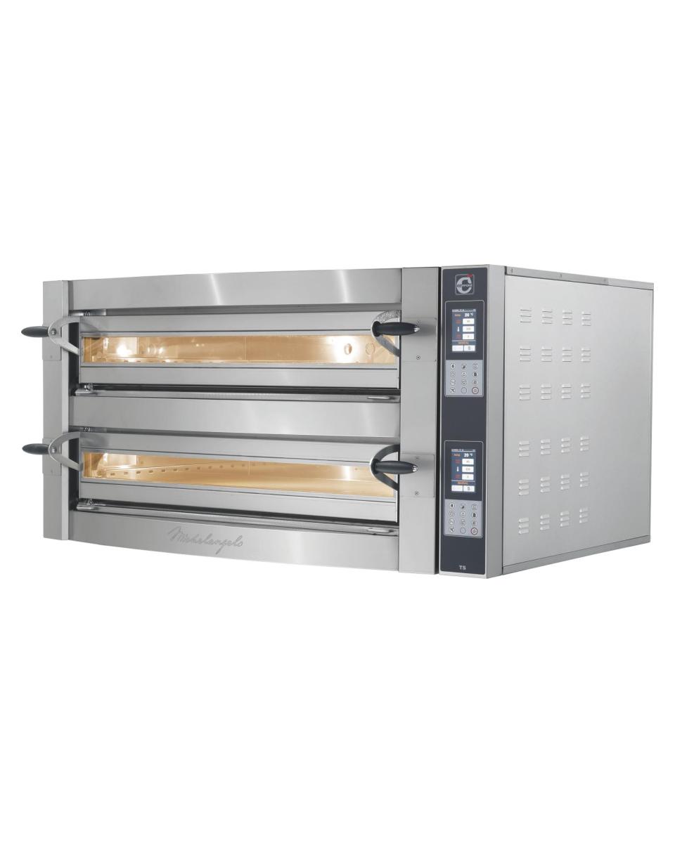 Four à pizza - Inox - 2x 400V - H 78 x L 155 x P 146 CM - Saro - 507-1030