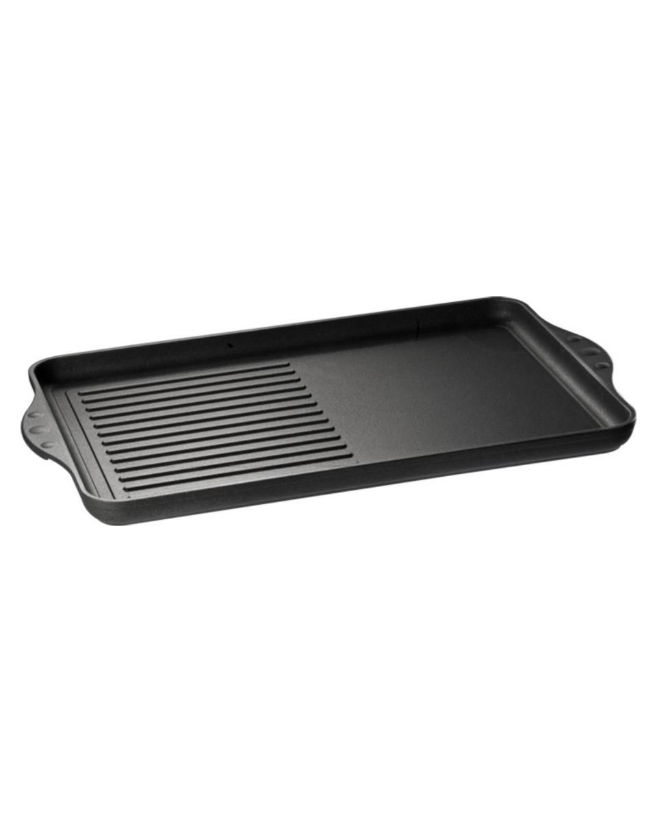 Plaque grill - Demi-nervurée - H 0,25 x L 4,3 x P 2,8 CM - Eurolux - EU2001-3