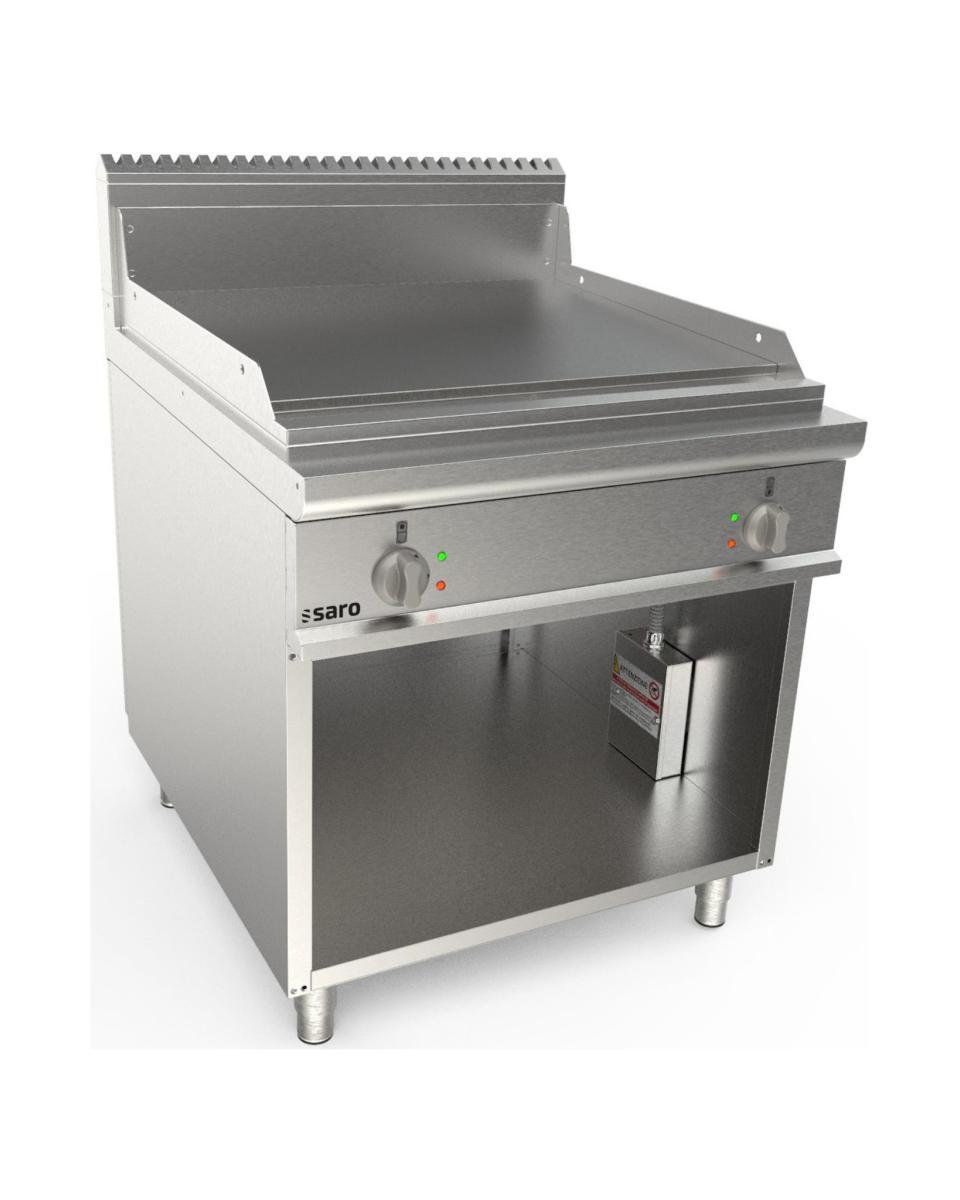 Plancha - Électrique - Inox - 400V - H 85 x L 80 x P 90 CM - Saro - 423-8735