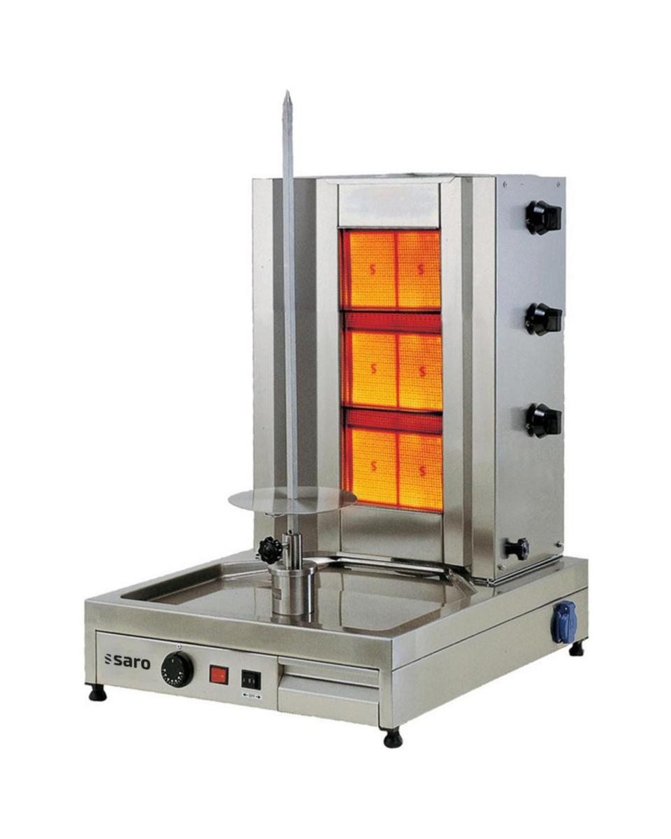 Grill Kebab / Gyros - Gaz - Inox - 230V - H 78 x L 53 x P 65 CM - Saro - 126-1700