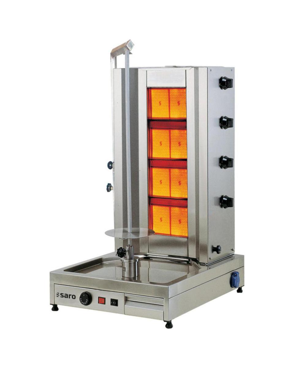 Grill Kebab / Gyros - Gaz - Inox - 230V - H 107 x L 56 x P 65 CM - Saro - 126-1705
