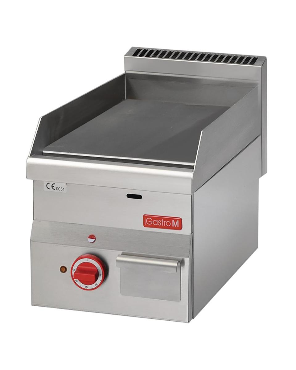 Plancha - Ligne 600 - Electrique - Lisse - H 28 x 30 x 60 CM - 3 kW - 400 V - Inox - Gastro M - GN021