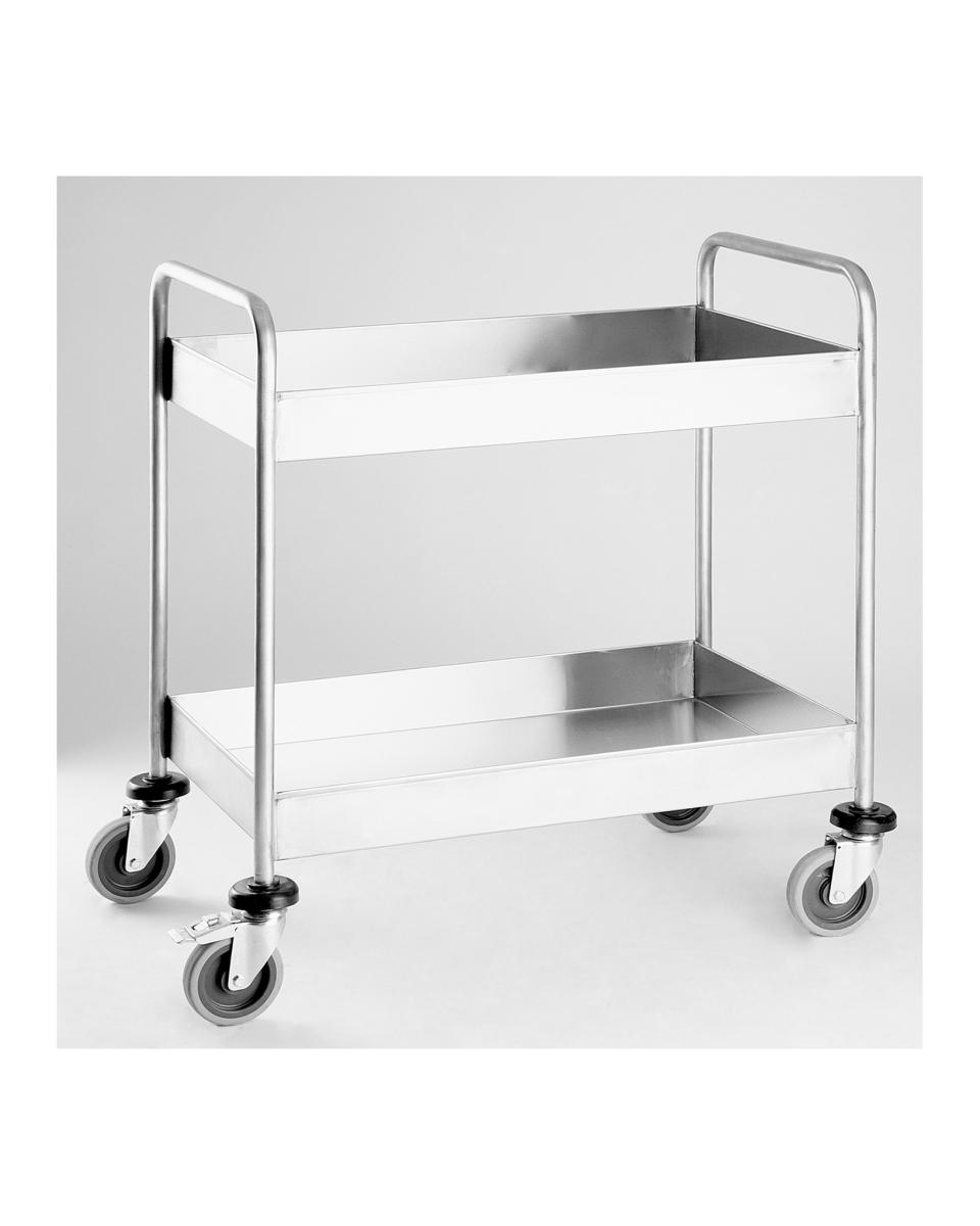 Chariot de dégagement - Inox - H 98 x L 63 x P 40 CM - Saro - 452-1300