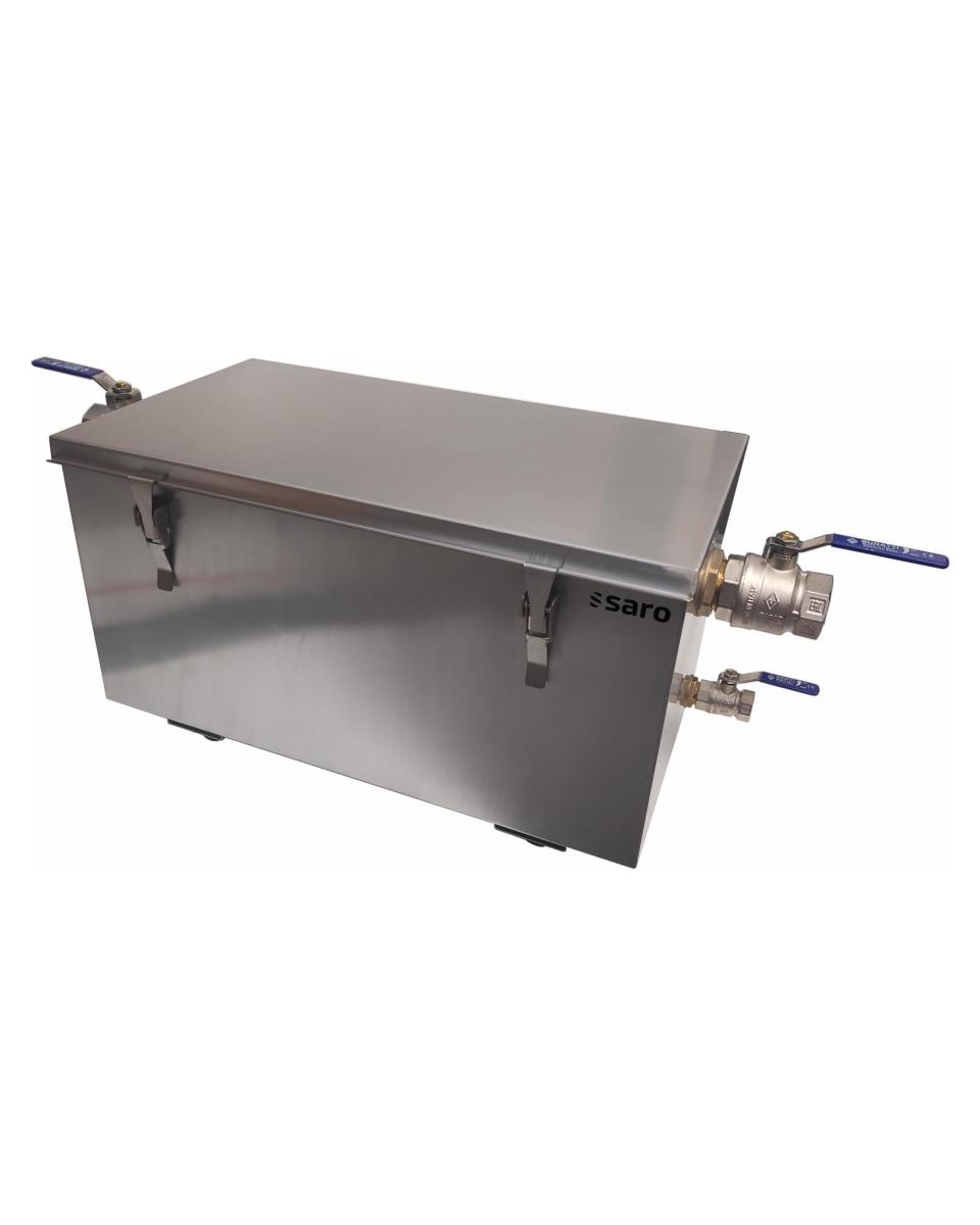 Séparateur de graisses - Inox - 23 Litres - H 32,5 x L 56,3 x P 31,3 CM - Saro - 458-1805