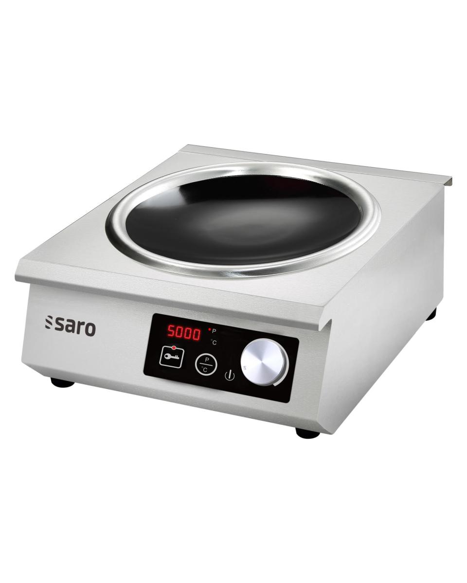 Plaque à induction wok - Inox - 380-400V - H 19,4 x L 40,2 x P 52,5 CM - Saro - 360-1075