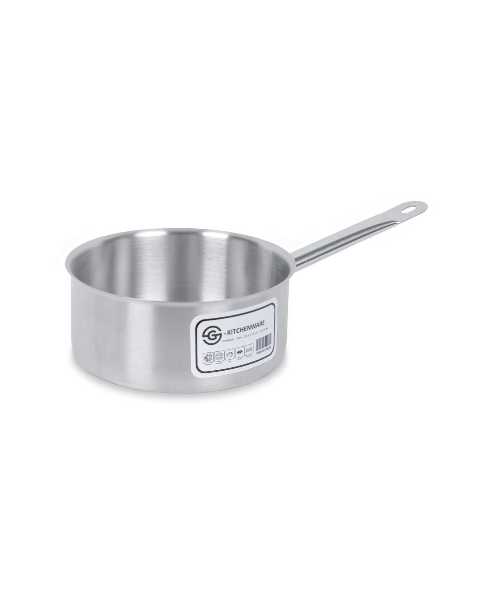 Casserole - Inox - Ø24 CM - H 11 CM - 5,0 Litre - G-Line