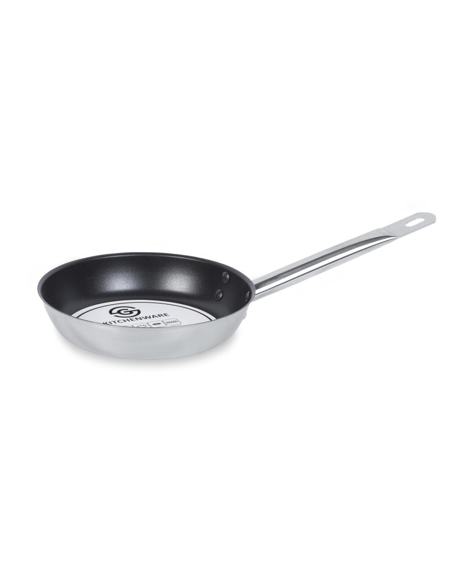 Poêle à frire - Inox - Ø20 CM - Antiadhésive - H 4,1 CM - G-Line