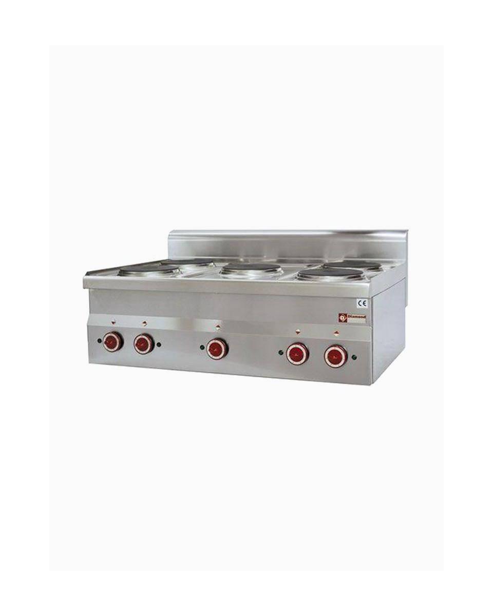 Cuisinière - Electrique - Avec four - 5 Plaques - Ø18 CM - Diamant - E60/5P9T