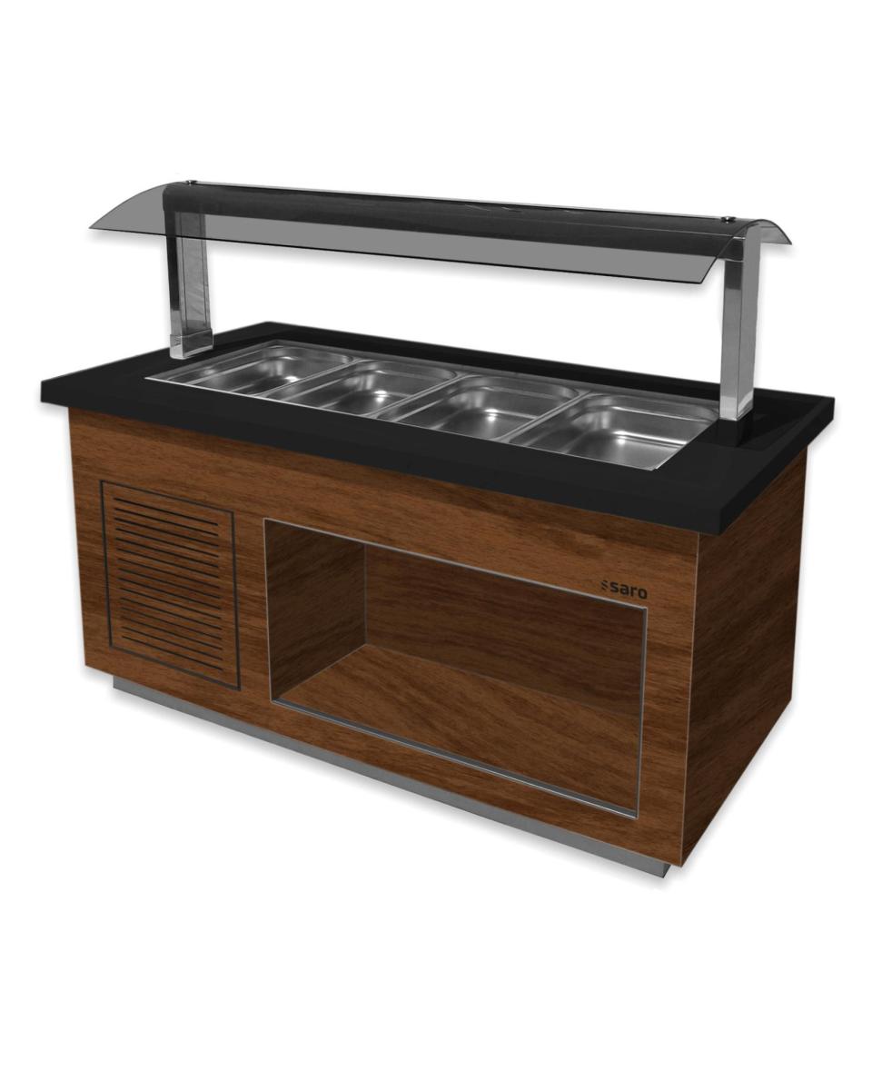 Buffet chaud - Marron - 230V - H 135 x L 170 x P 88 CM - Saro - 366-2305